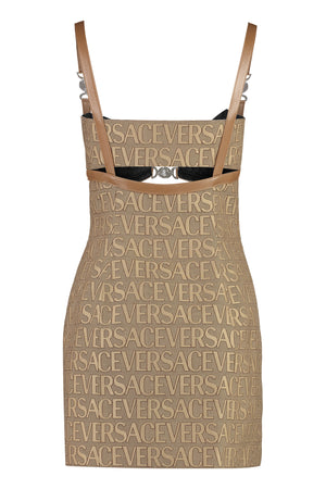 VERSACE Elegant Jaquard Mini Dress