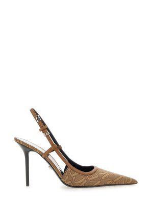 VERSACE Chic Allover Logo Pumps for Women