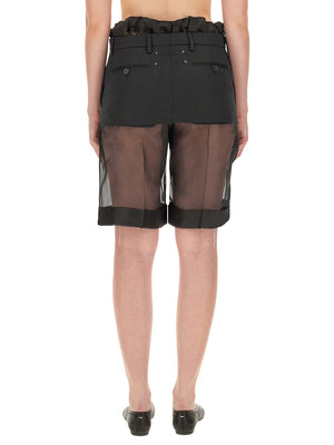 MAISON MARGIELA Layered Effect Mini Pants Skirt - Size 40 IT