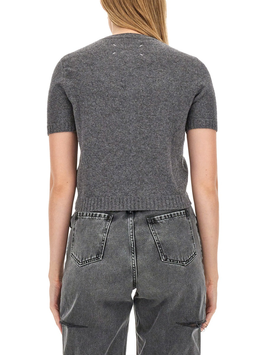 MAISON MARGIELA Wool T-Shirt - Regular Fit, Size S