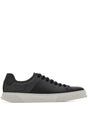 Ferragamo Leather and Jacquard Fabric Monogram Clayton Sneaker for Women