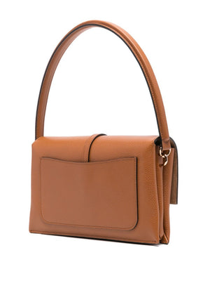 TOD`S Timeless Mini Flap Leather Handbag - W 26.5 x H 16 x D 6 cm