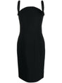 VERSACE Rolled Midi Dress - Slim Fit, Size 40 IT