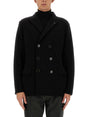 LARDINI Classic Double-Breasted Peacoat - Size L