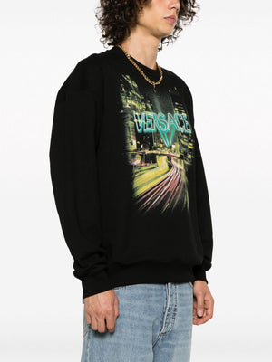 VERSACE Logo Sweatshirt - Regular Fit, Size L