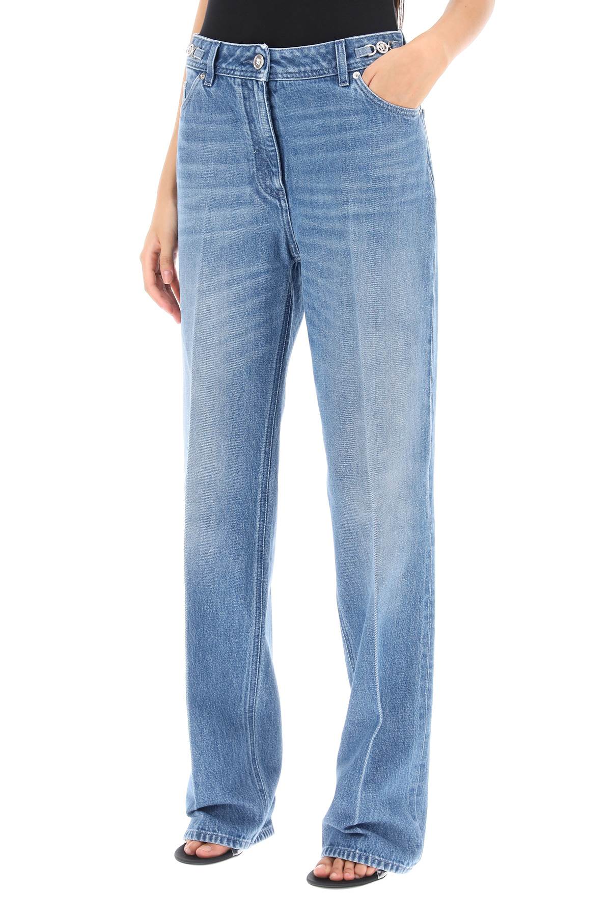 VERSACE Tailored Boyfriend Jeans with Crease - Size 26