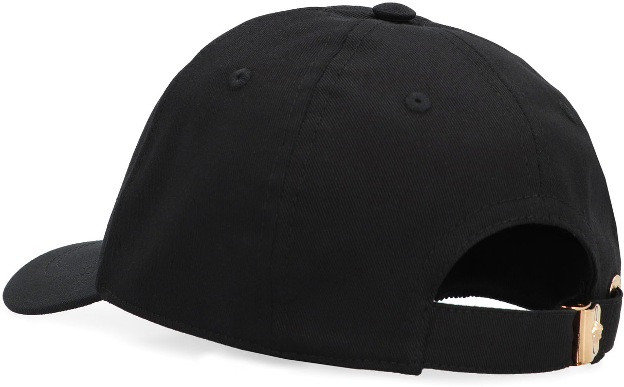 VERSACE Luxurious Black Cap for Men - Get Ready for FW23