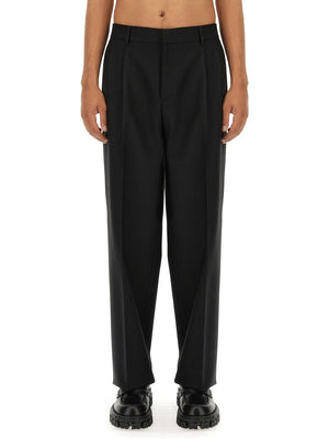 VERSACE Wide Leg Virgin Wool Pants - Size L