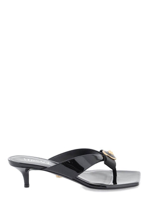 VERSACE Gianni Mini Ribbon Thong Flat Sandals