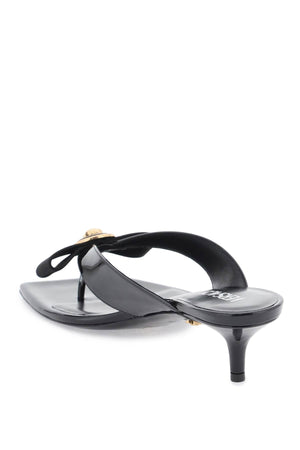 VERSACE Gianni Mini Ribbon Thong Flat Sandals