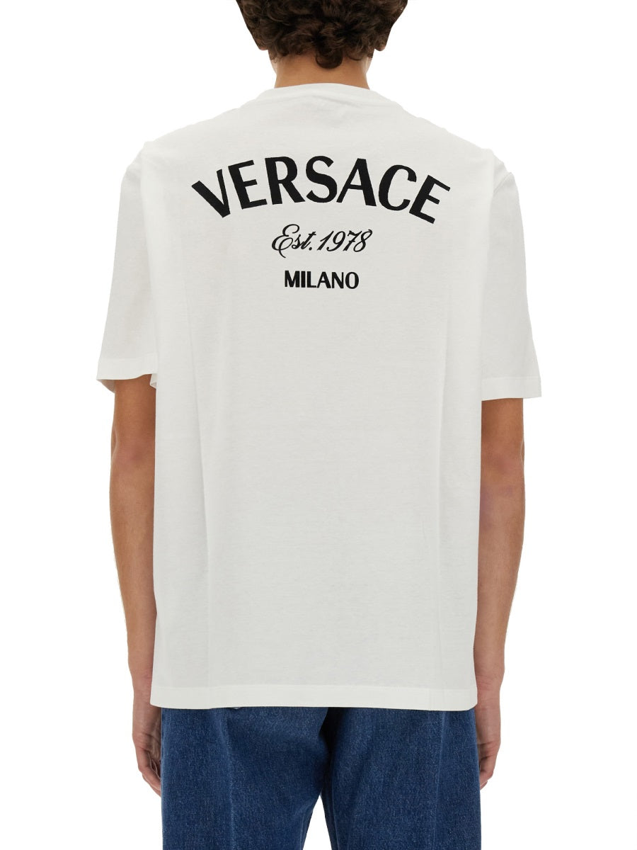 VERSACE Regular Fit Logo T-Shirt - Size L