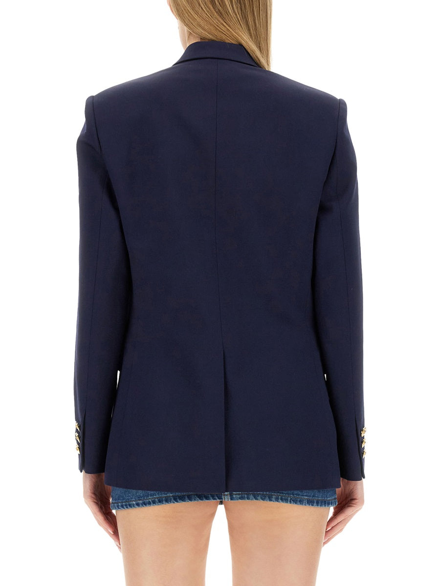 VERSACE Women's Tailored Double-Breasted Blazer - Regular Fit Size 42