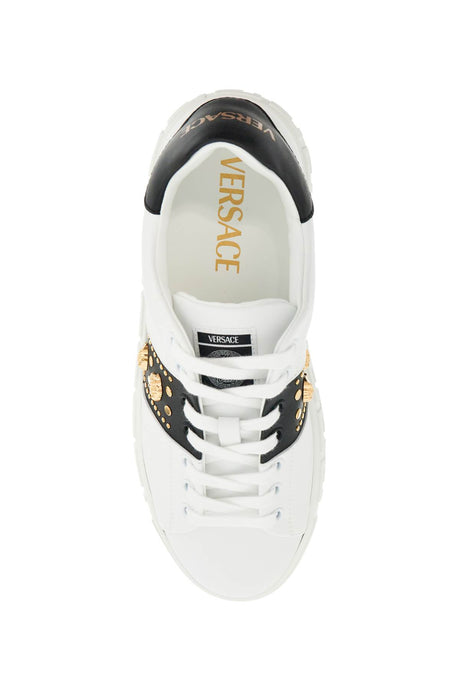 VERSACE Studded Greek Sneakers for Women