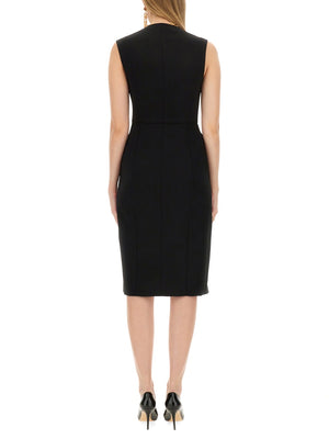 MOSCHINO Elegance Meets Comfort: Crepe Dress Size 40 IT