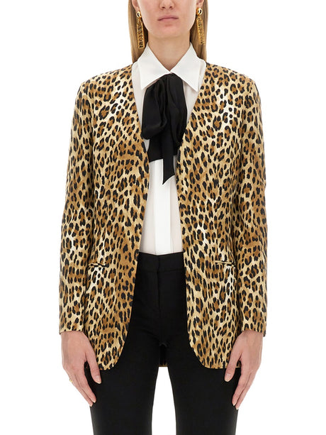 MOSCHINO Animal Pattern Jacket - Size 40