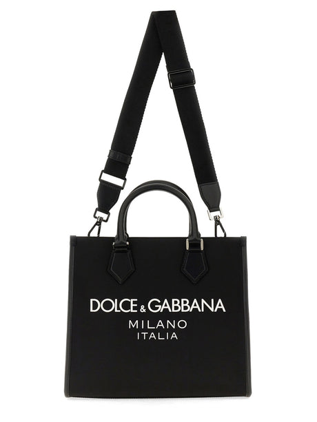 DOLCE & GABBANA Logo Shopping Handbag