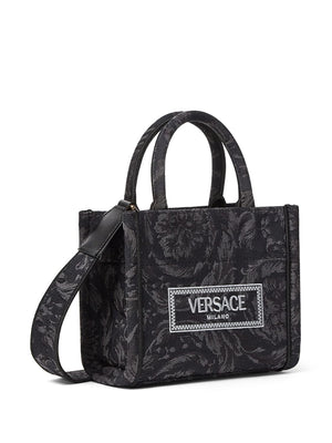 VERSACE Baroque-Inspired Mini Tote Handbag