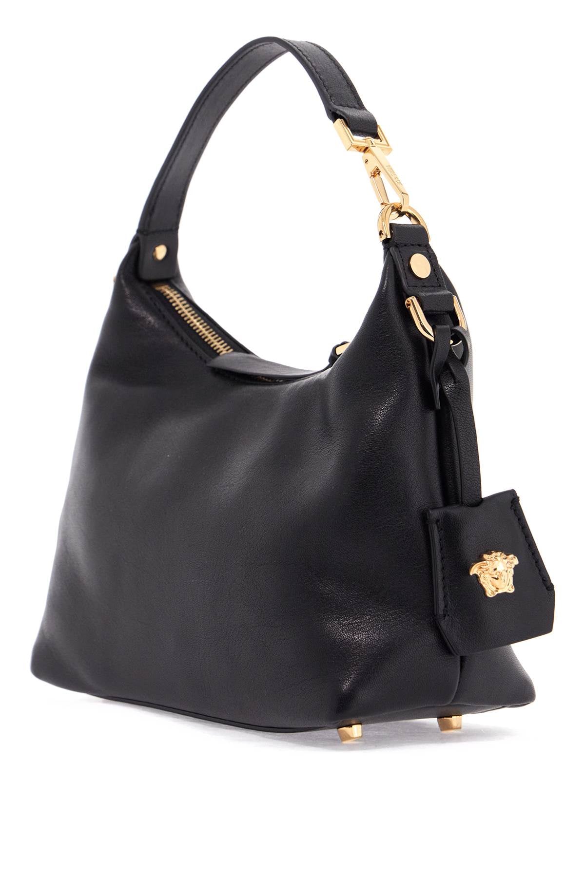 VERSACE Mini Nappa Leather Hobo Handbag