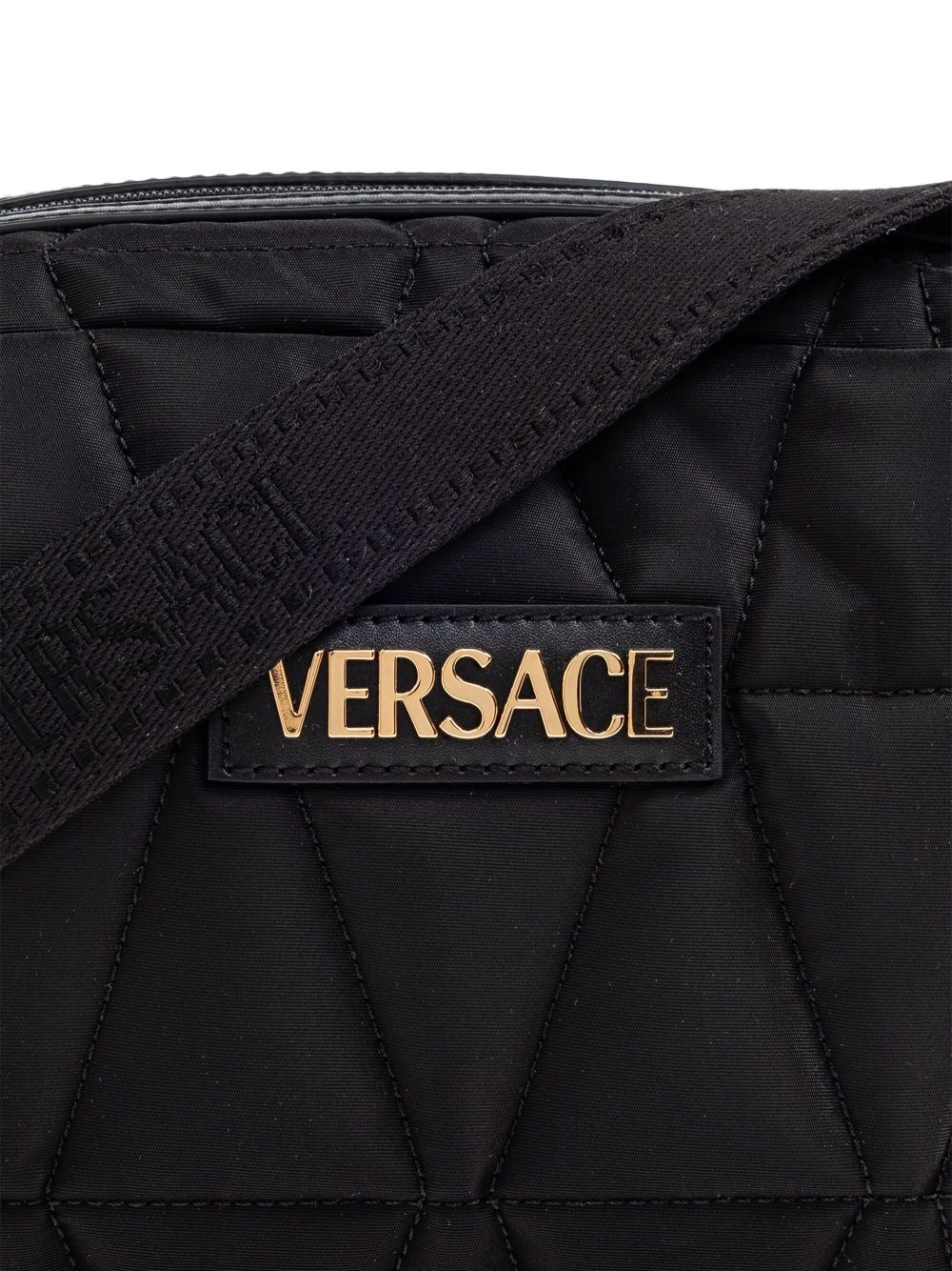 VERSACE Myth Nylon Mini Crossbody Handbag