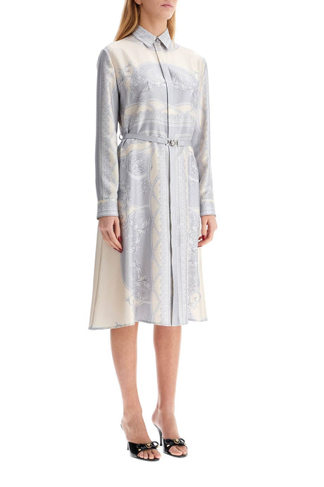 VERSACE Silk Shirtdress with Coordinated Belt - Spring/Summer 2025