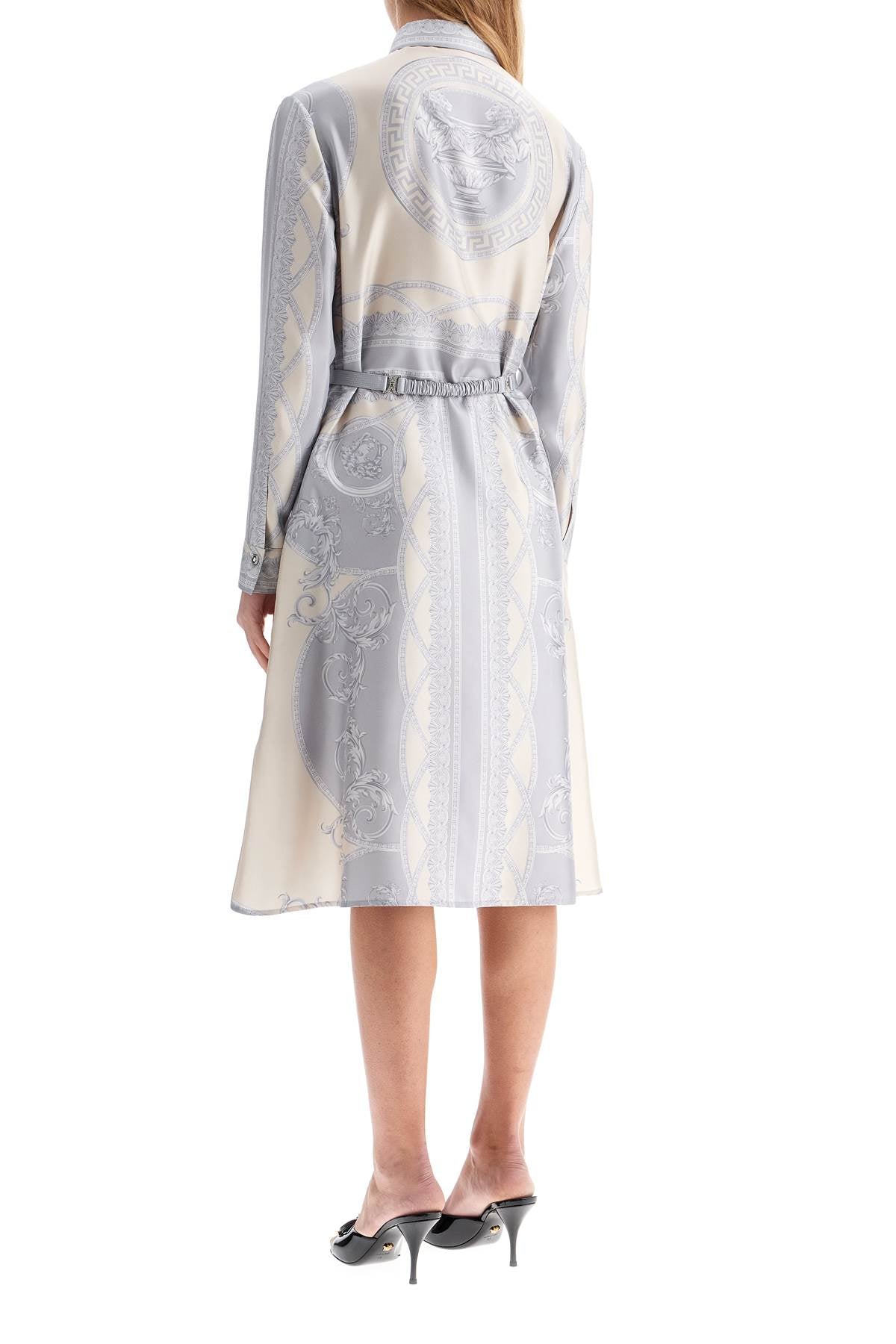 VERSACE Silk Shirtdress with Coordinated Belt - Spring/Summer 2025