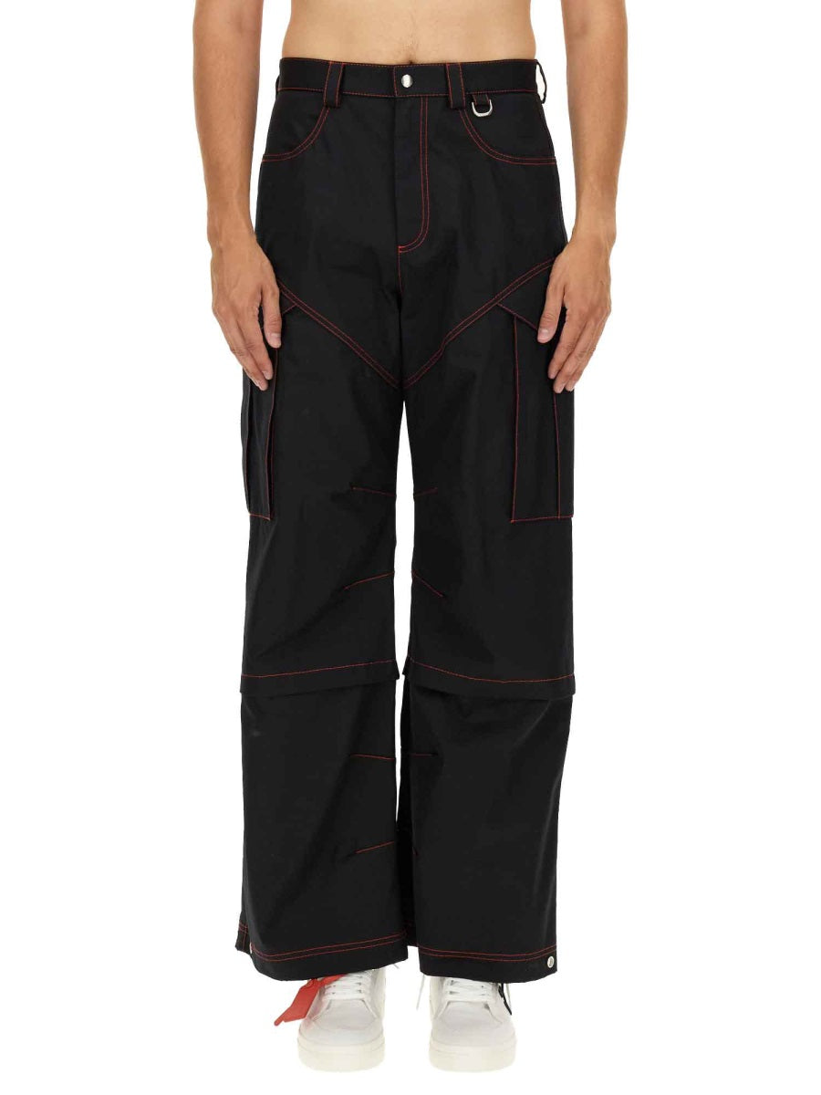 OFF-WHITE Men's Straight Fit Cargo Pants - Size 50 IT