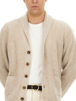 TOM FORD Cashmere and Silk Cardigan - Regular Fit, Size 48 IT