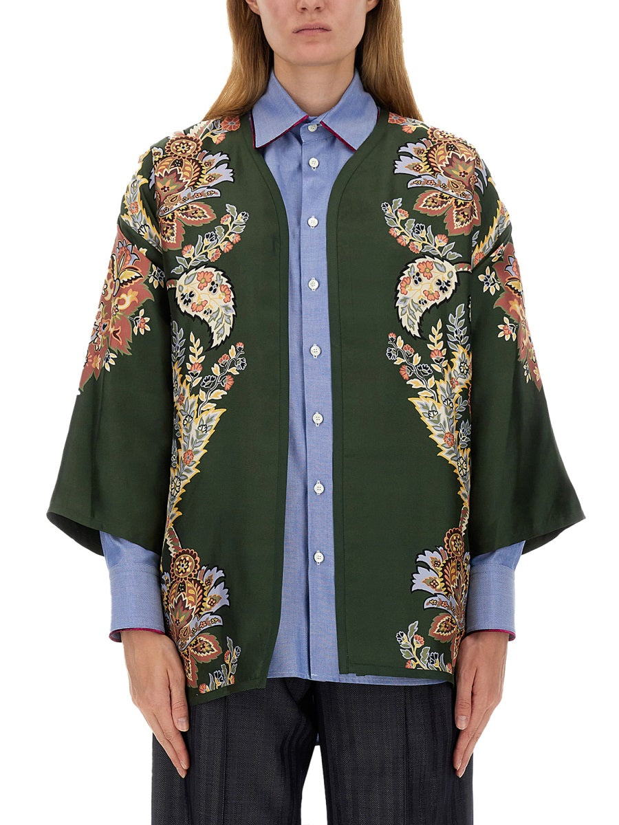 ETRO Silk Twill Kesa Jacket - Regular Fit