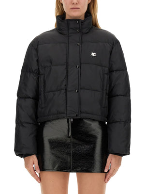 COURREGES Stylish Down Jacket with Logo - Size S