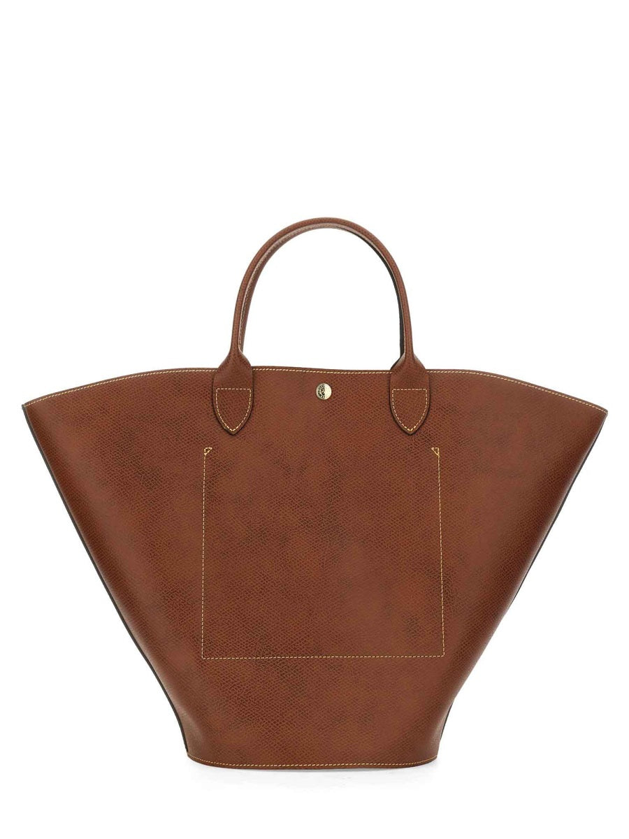 LONGCHAMP Spacious Leather Shopping Bag - 34cm x 40cm x 17cm