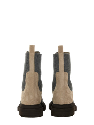 BRUNELLO CUCINELLI Luxurious Suede Chelsea Boots for Women - FW24 Collection