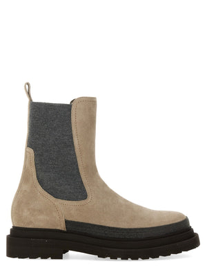 BRUNELLO CUCINELLI Luxurious Suede Chelsea Boots for Women - FW24 Collection