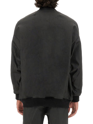 RICK OWENS Regular Fit Bomber Jacket with Zip - Size 50 IT