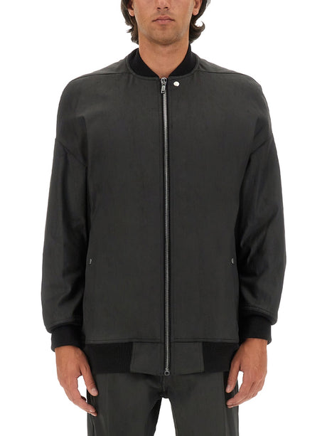 RICK OWENS Regular Fit Bomber Jacket with Zip - Size 50 IT