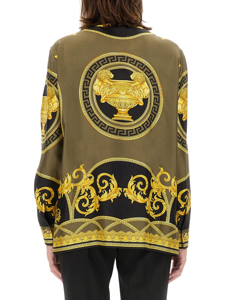 VERSACE Silk Coupe Des Dieux Shirt - Size 40