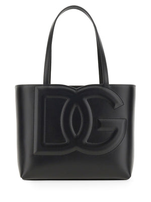 DOLCE & GABBANA Mini Shopping Bag - Stylish Leather Handbag (23.5 cm x 20 cm x 10 cm)