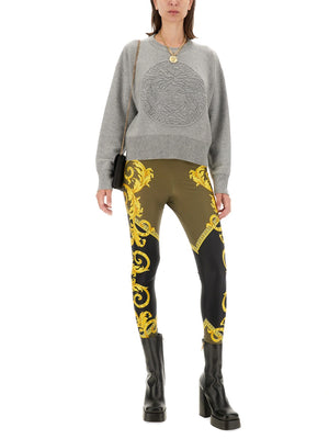 VERSACE Wool Blend Medusa Sweater - Regular Fit