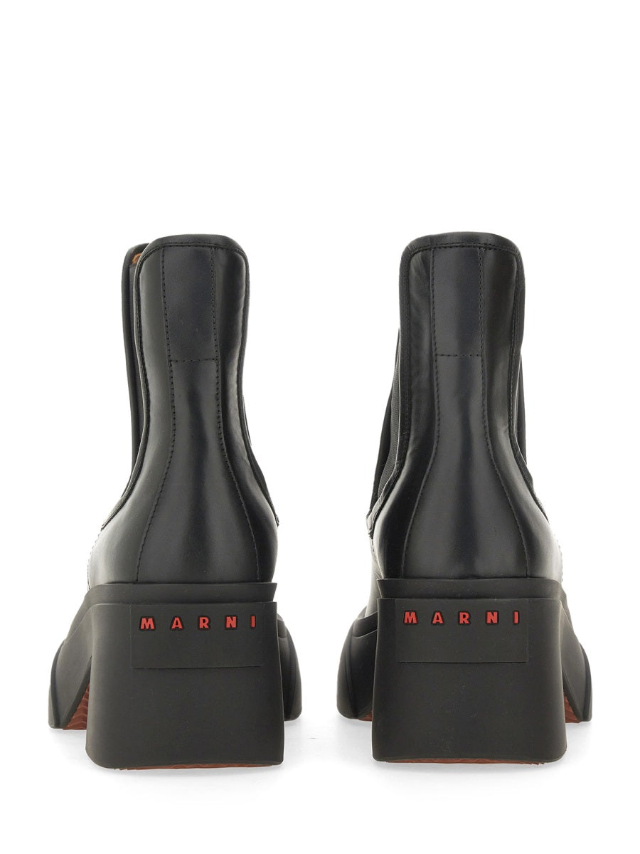 MARNI Leather Boot for Women - Autumn/Winter Collection