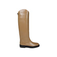 Jil Sander Knee-High Slip-On Boots with Slanted Edges