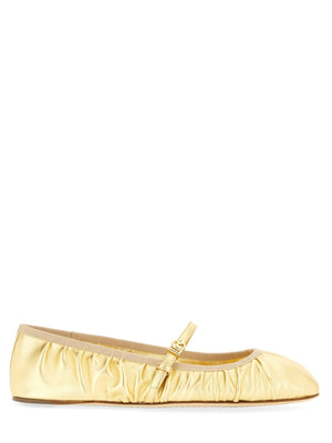 DOLCE & GABBANA Luxury Nappa Ballerina Flats for Women