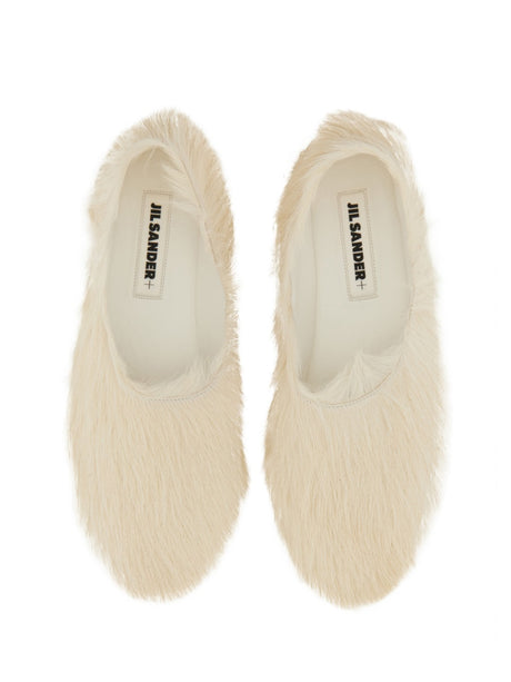 JIL SANDER Low Leather Slip-On Flats