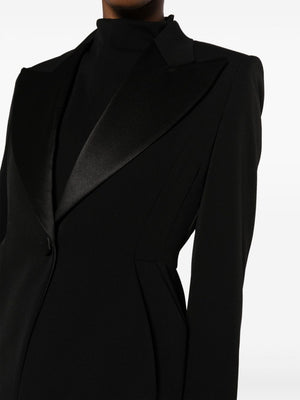 MAX MARA PIANOFORTE Single-Breasted Peplum Blazer Jacket - Women’s Fit