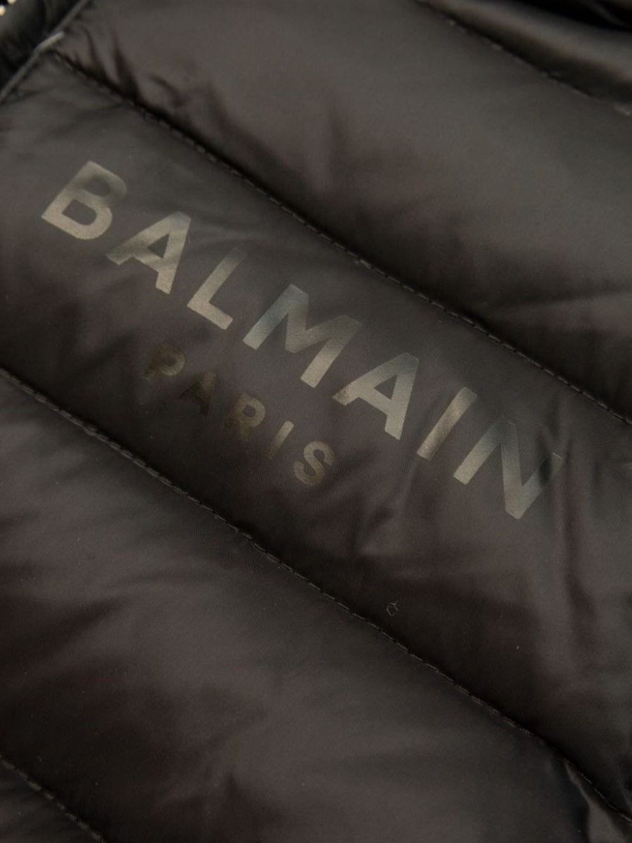 BALMAIN Mini Quilted Jacket for Boys - FW24 Collection