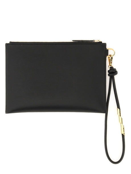 LANVIN Elegant Leather Clutch Bag