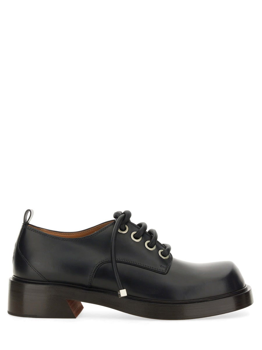 ALEXANDER McQUEEN Men's Leather Derby Dress Shoes - FW24 Edition