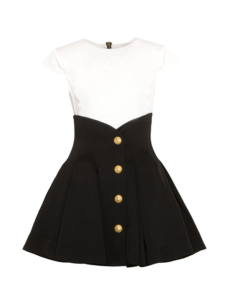 BALMAIN Mini Fabric Dress for Girls