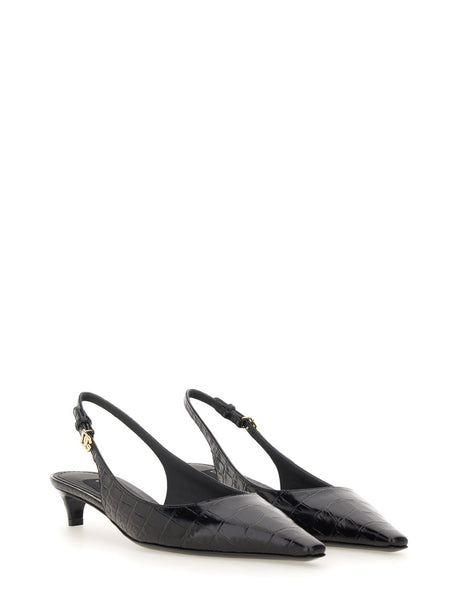 DOLCE & GABBANA Elegant Slingback with Logo - Women's High Heels