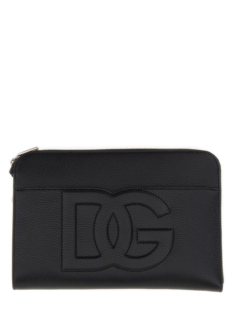 DOLCE & GABBANA Elegant Medium Pouch Handbag