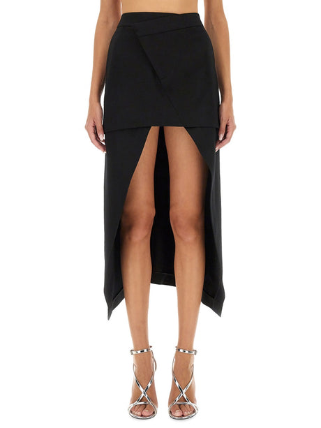 ALEXANDER McQUEEN Asymmetrical Mini Skirt - Size 40