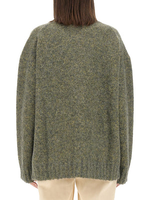 JIL SANDER Oversized Turtleneck Sweater - Size S